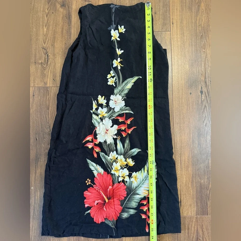 Lava Hut Women’s Made In Hawaii Floral Print Midi Dress Size Medium Sleeveless